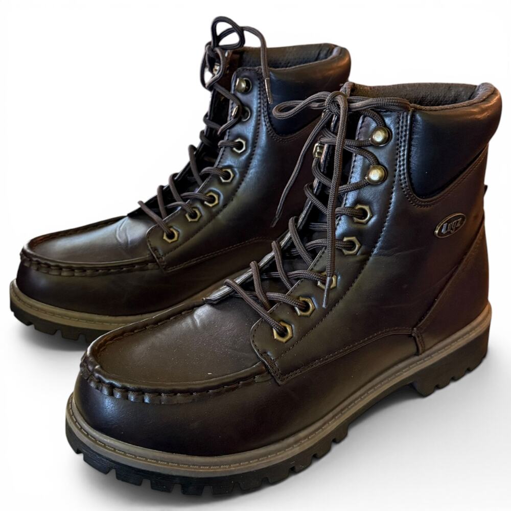 Lugz Folsom 6" Dark Brown Lace Up Boots Size 10